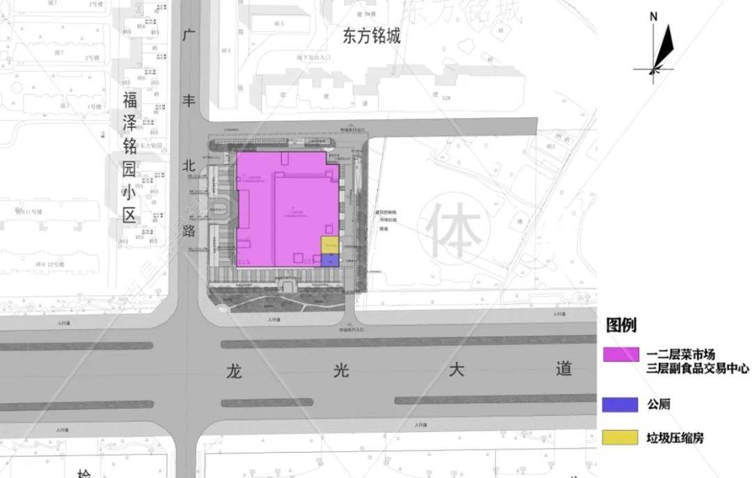 智慧农贸市场设计：丰城市新城中心菜市场案例(图3)