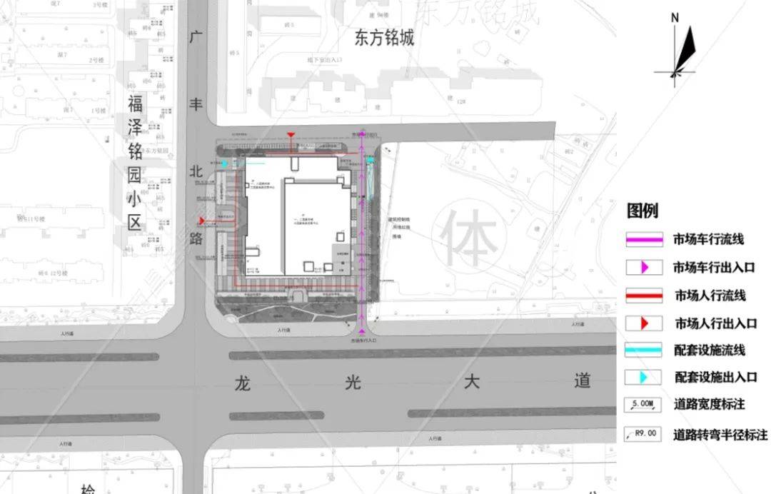 智慧农贸市场设计：丰城市新城中心菜市场案例(图5)